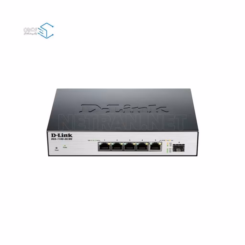 قیمت و خرید سوییچ شبکه 6 پورت دی لینک مدل DGS-1100-06 | نت ران