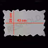 قالب سیلیکونی کد 81 ( سینی مستطیل دفرمه )