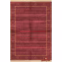 فرش ماشینی کلاریس کلکسیون گبه کد  100300 شرابی