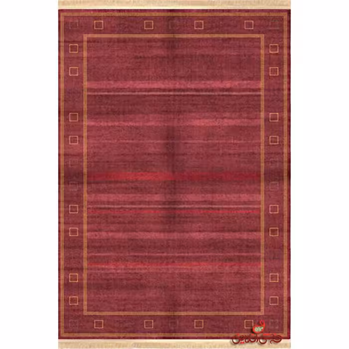 فرش ماشینی کلاریس کلکسیون گبه کد  100300 شرابی