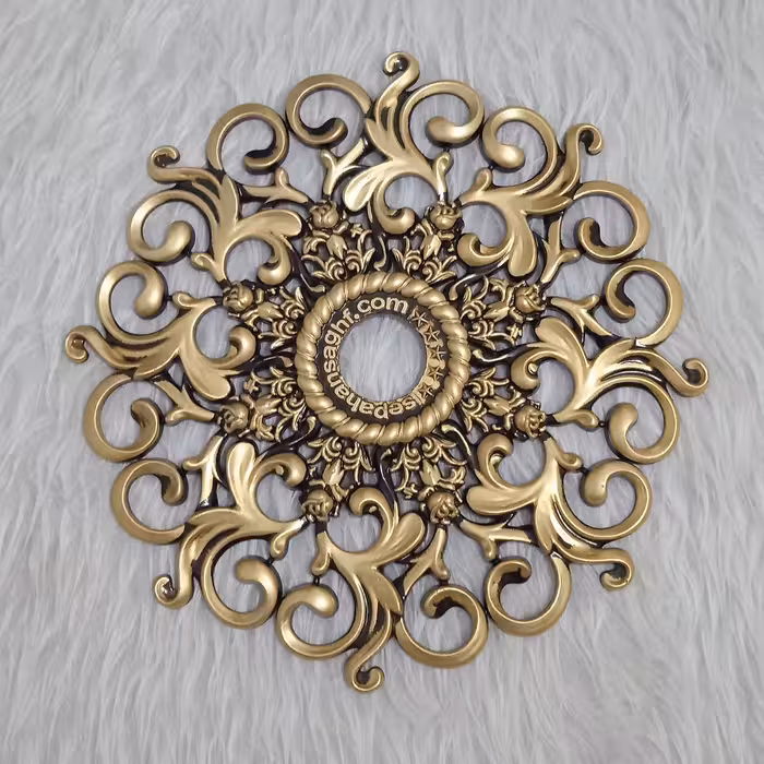 دور لامپی 30 سانتی.طلایی جدید شاپان.(پک 4 عددی)