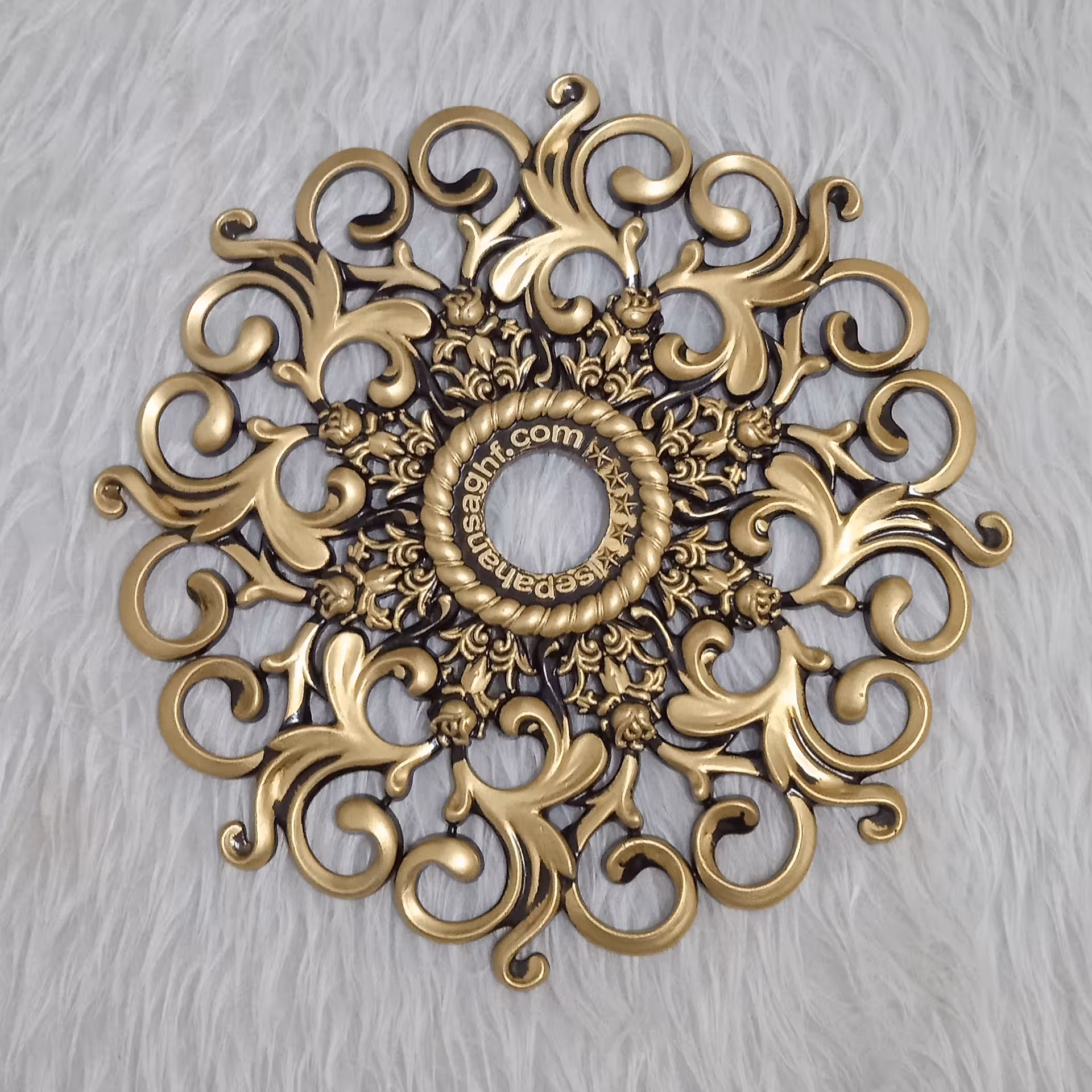 دور لامپی 30 سانتی.طلایی جدید شاپان.(پک 4 عددی)