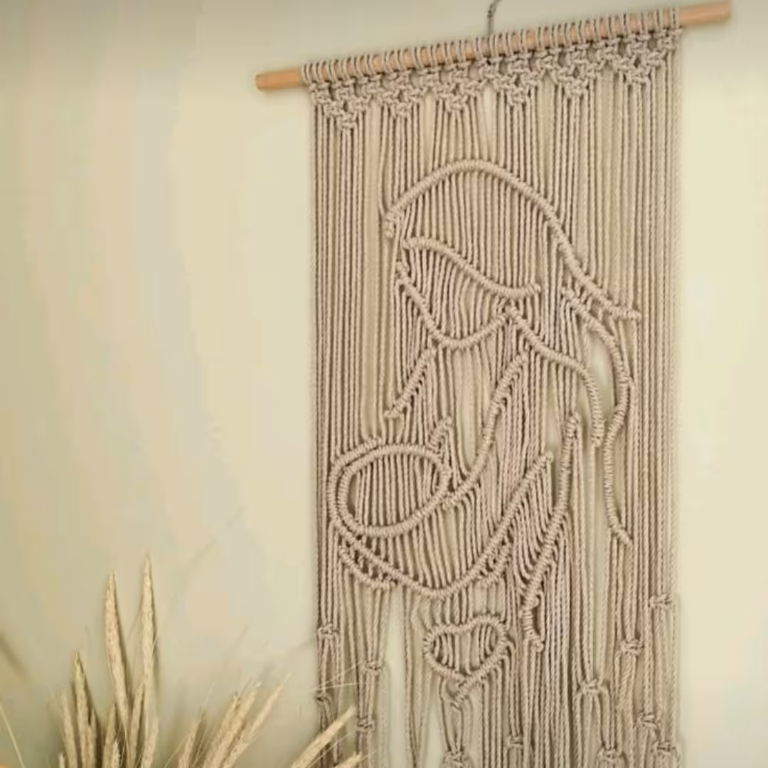 دیوارکوب مکرومه طرح مادر 