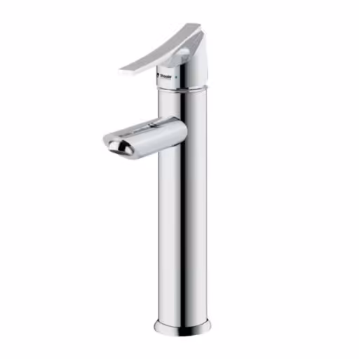 شیر روشویی پایه بلند شودر مدل تنسو کروم