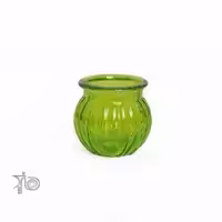 جاشمعی شیشه ای سبز لیان 