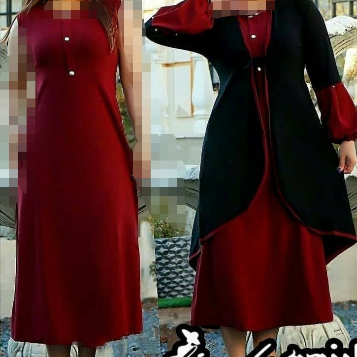 تونیک دو تکه کرپ خاویار مرغوب