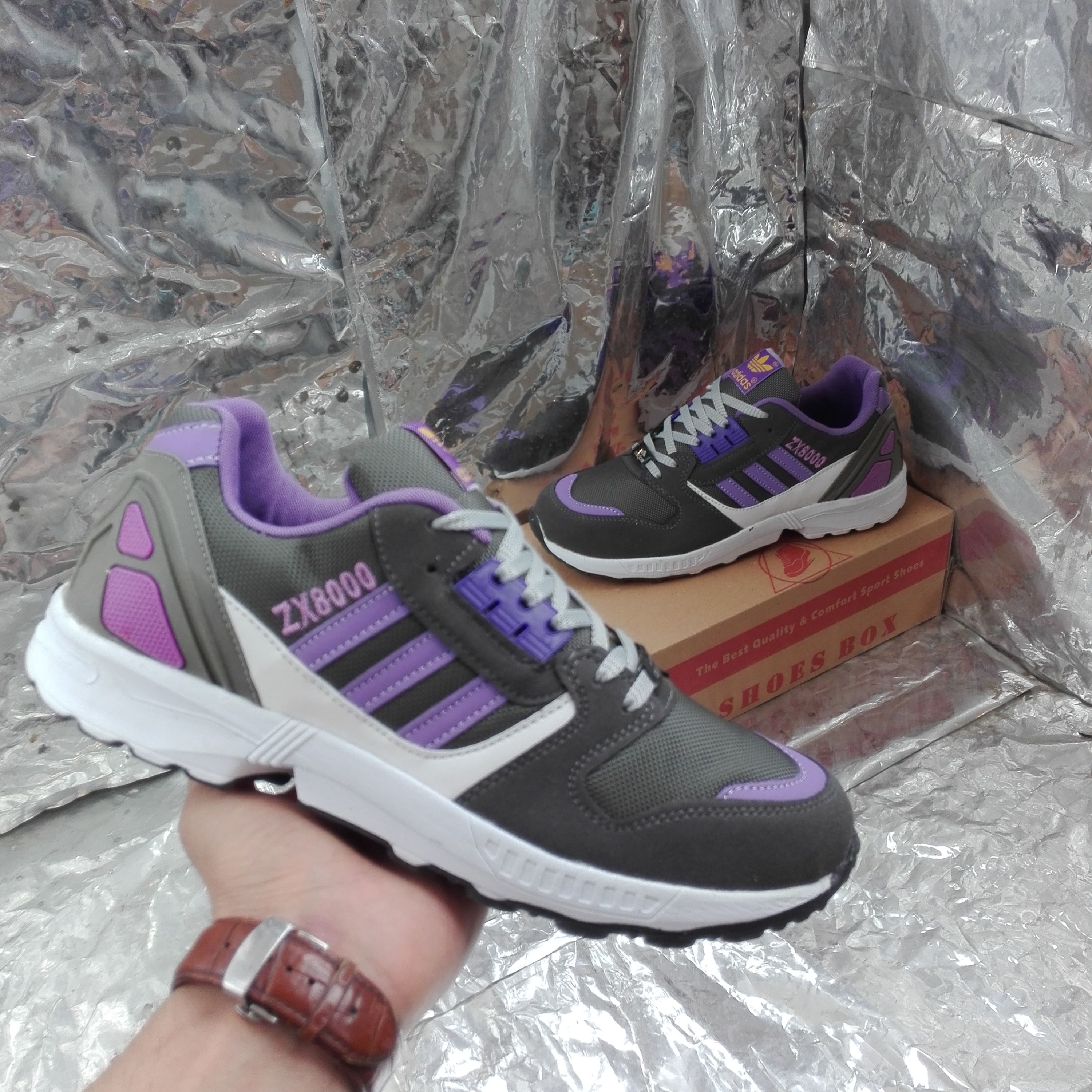 کتونی مردانه مدل ZX8000 زد ایکس رنگ طوسی سایز 41 تا 44