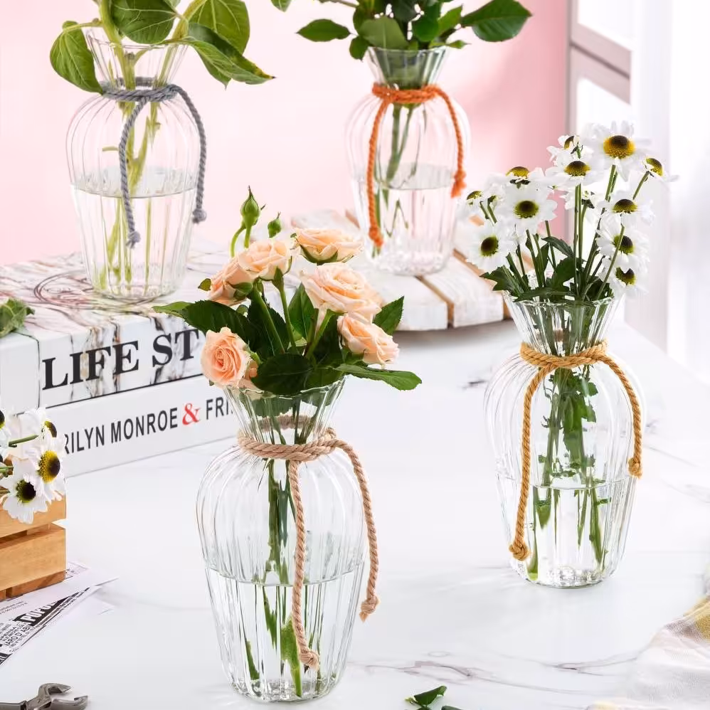 گلدان شیشه ای طرح کدو 