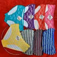 شورت نخی راه راه جلو تور HM کد SHM112 (جین 12تایی)