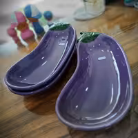 ظرف سرامیکی طرح بادمجان