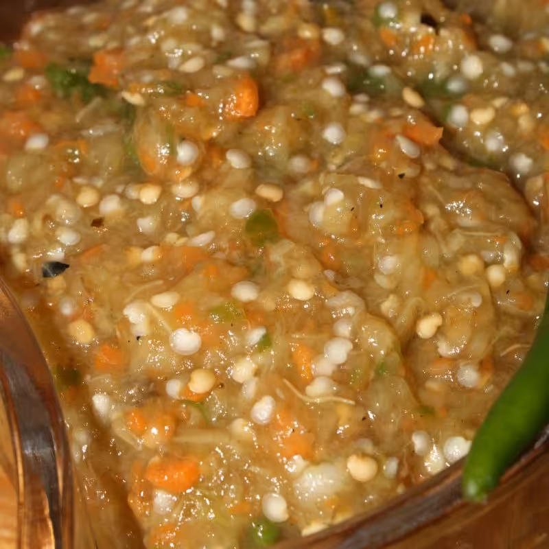 ترشی بادمجان کبابی  خانگی