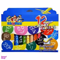 ماژیک رنگ آمیزی 12 رنگ اسکول فنس طرح CHUNKY