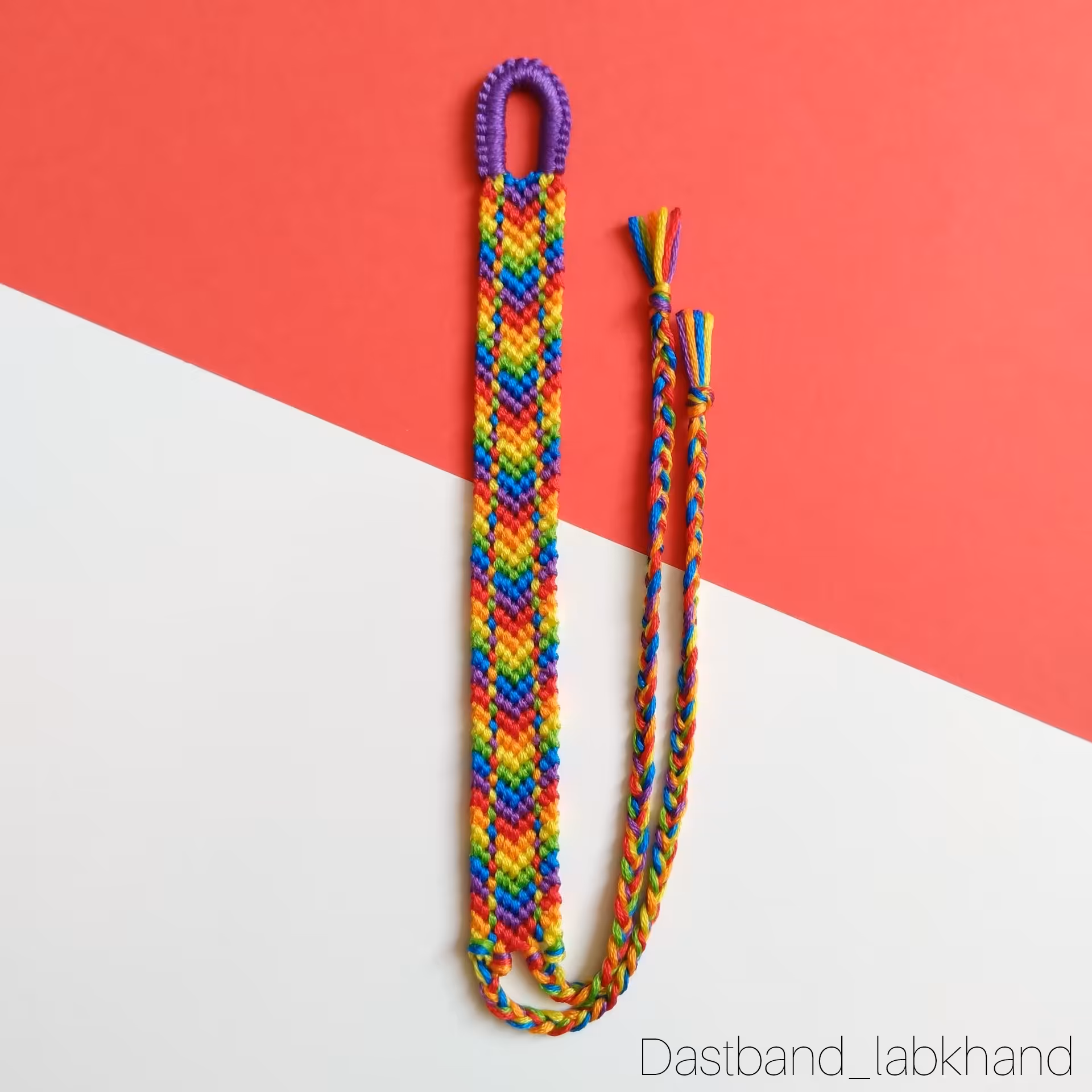 دستبند دوستی دستبافت کد 6