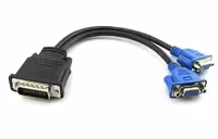 کابل تبدیل 59 پین DVI به 2 پورت VGA