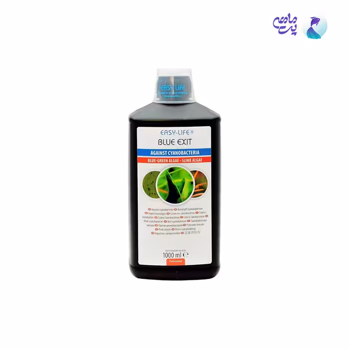 محلول ضد سیانو باکتر و جلبک آب شیرین ایزی لایف blue exit حجم 1000 میلی لیتر