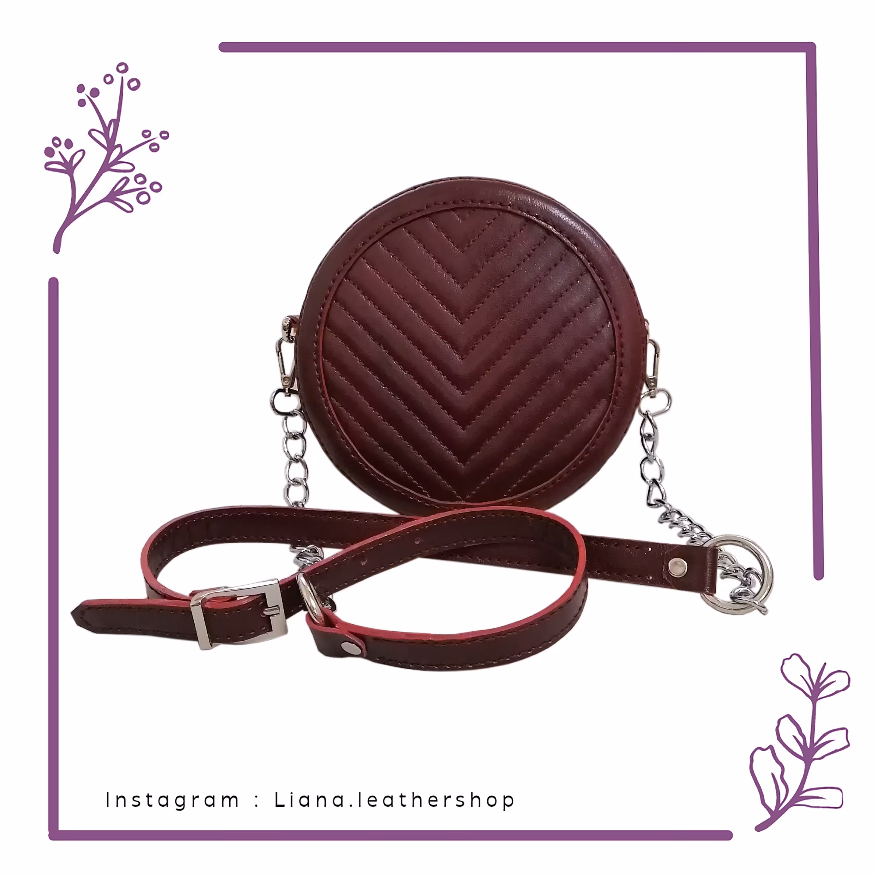 کیف کراس بادی زنانه مدل مهرسا چرم طبیعی ممتاز کاملا دستدوز