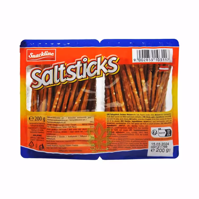 چوب شور دو قلو 200 گرم اسنک لاین - snackline