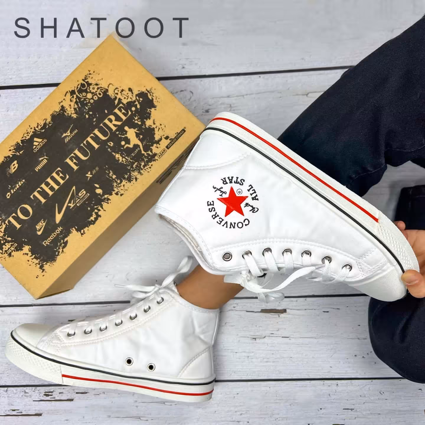 کتانی  کانورس آل استار مردانه سایز 41تا44 دردورنگ