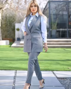 سه تیکه نجوا وست وشومیز وشلواریک تیپ جذاب وشیک