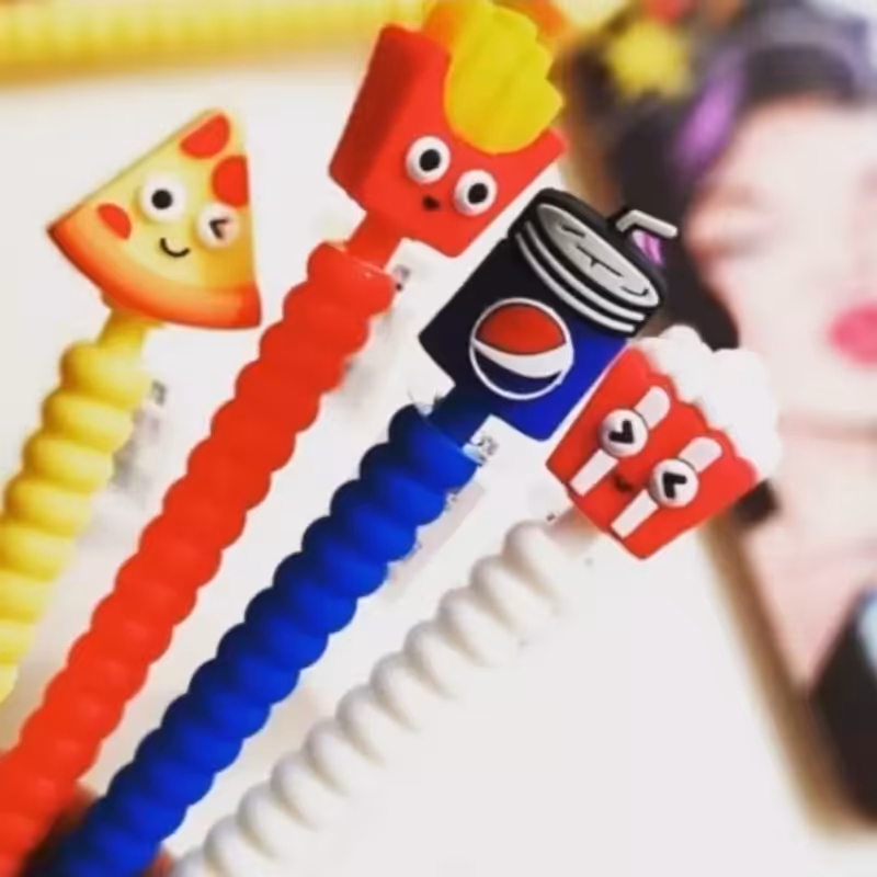 اتود فانتزی سیلیکونی فست فود نوک 0.5 ، مداد نوکی وارداتی باکیفیت