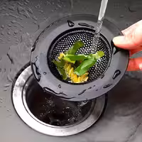 صافی سینک مشکی استیل ضدزنگ کد 113