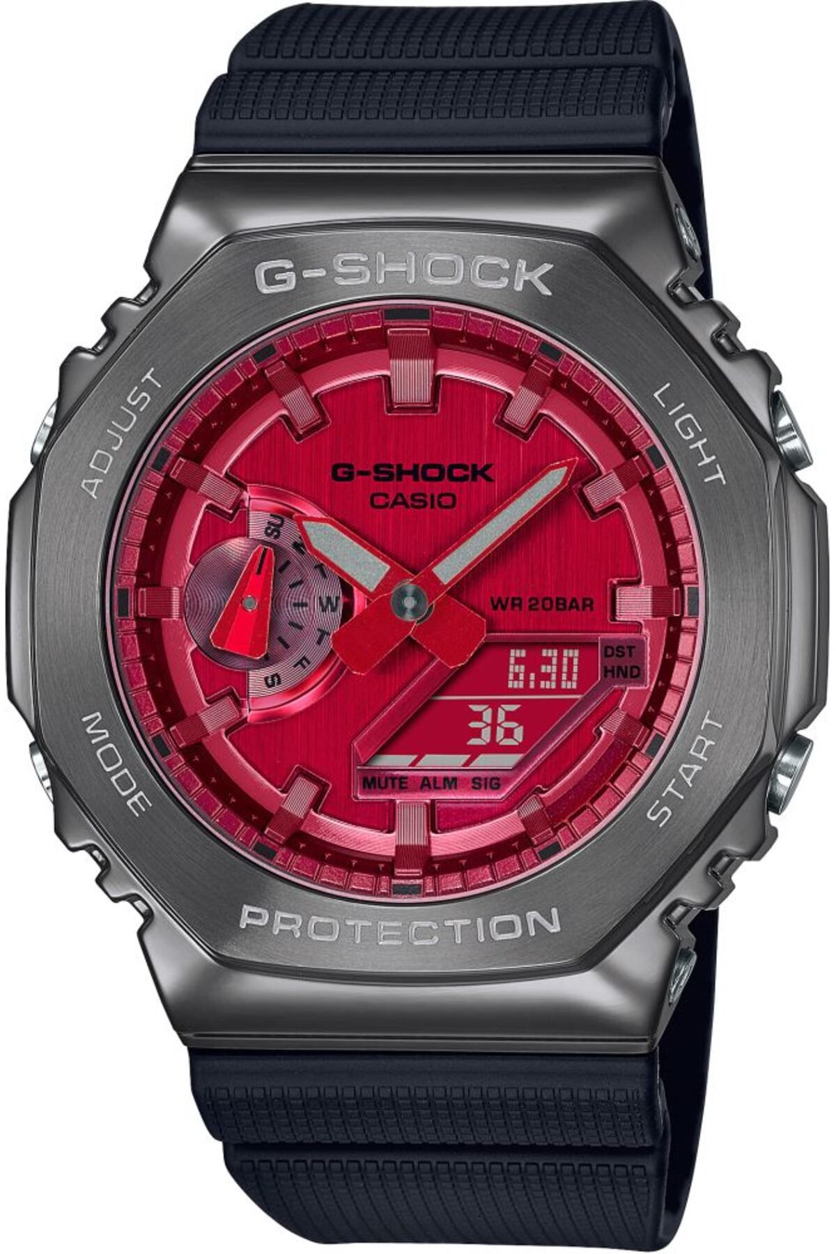 ساعت قرمز مردانه مچی GM 4ADR G Casio