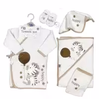 ست حوله نوزاد 5 تکه طرح گورخر مادرکر Mothercare
