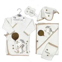 ست حوله نوزاد 5 تکه طرح گورخر مادرکر Mothercare