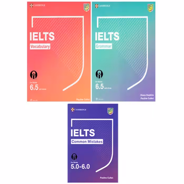 کتاب IELTS Vocabulary, Grammar And Common Mistakes اثر Pauline Cullen And Diana Hopkins انتشارات الوندپویان سه جلدی