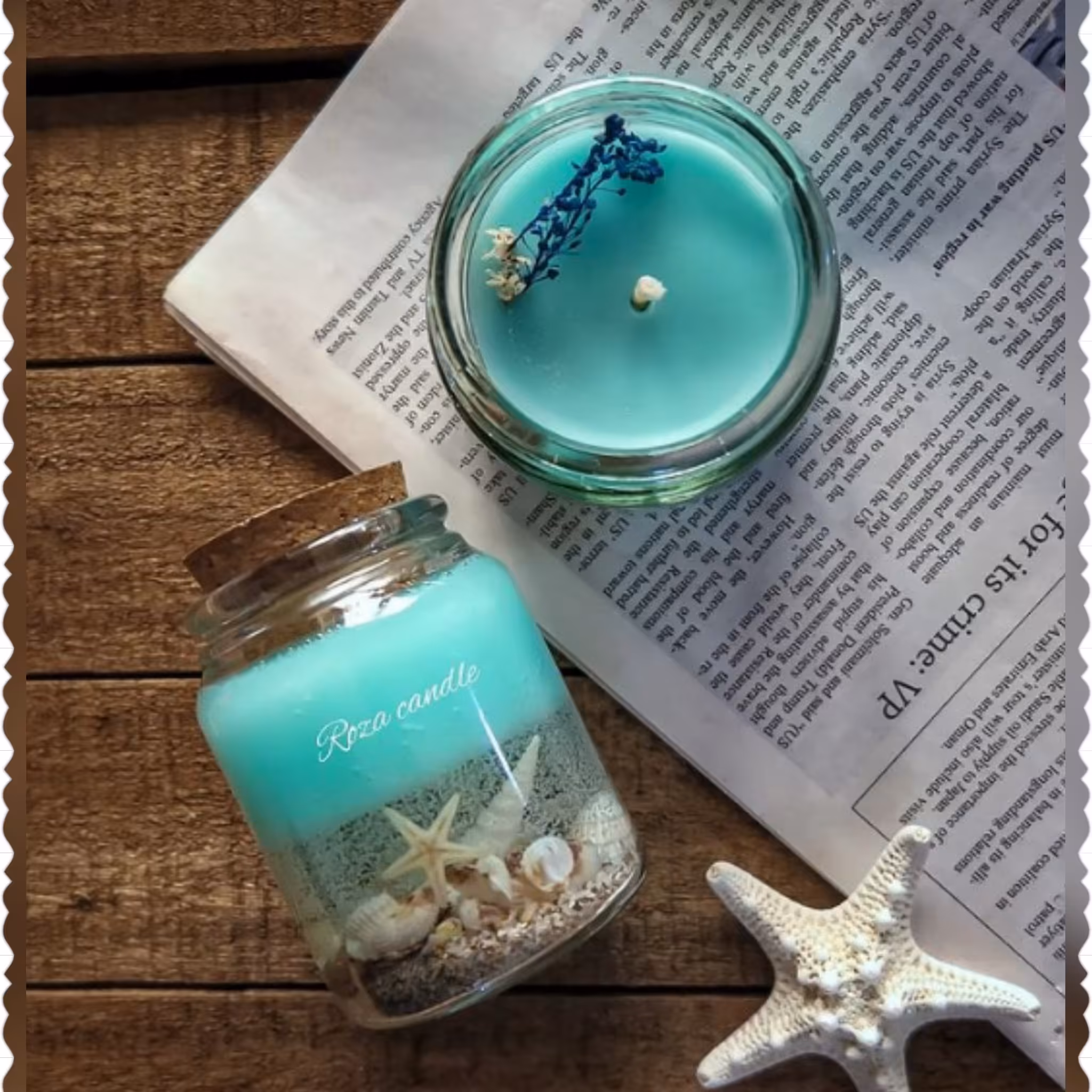 ست شمع دریایی و شمع بانکه