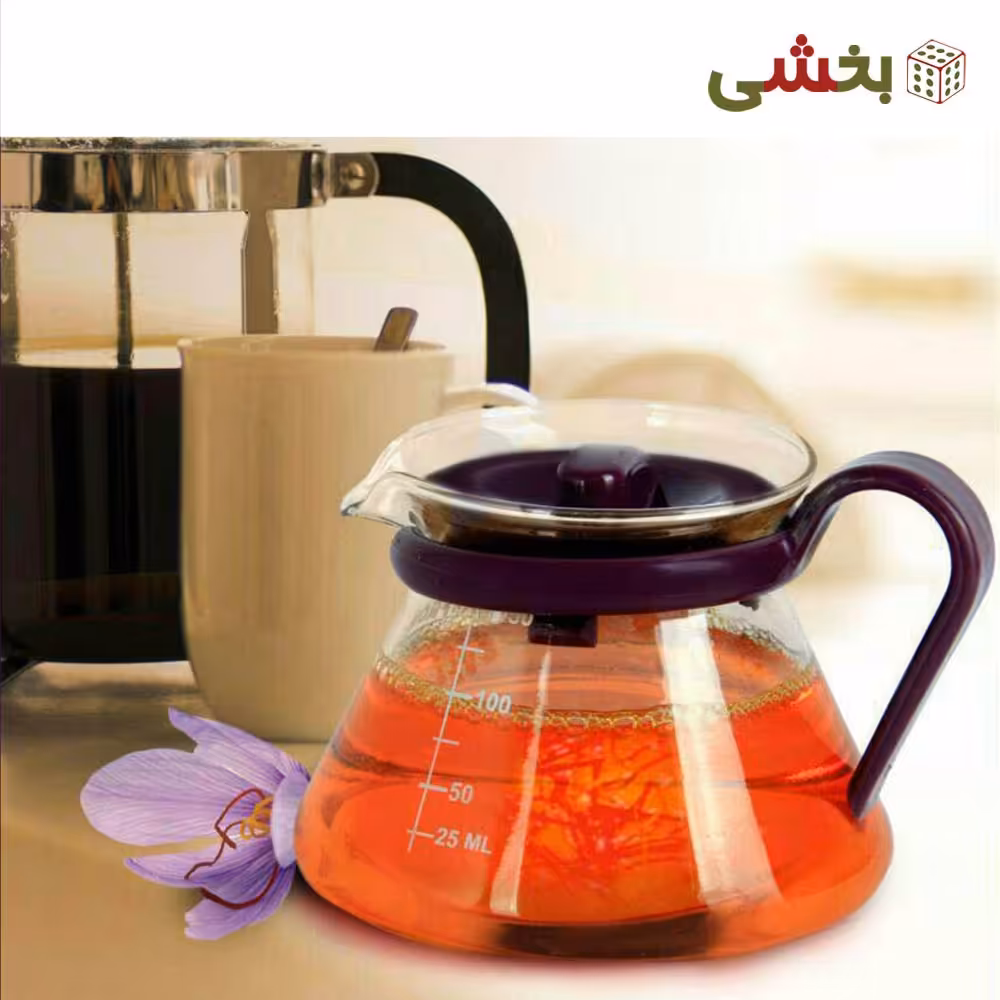 قوری زعفران پیرکس (کوچک)