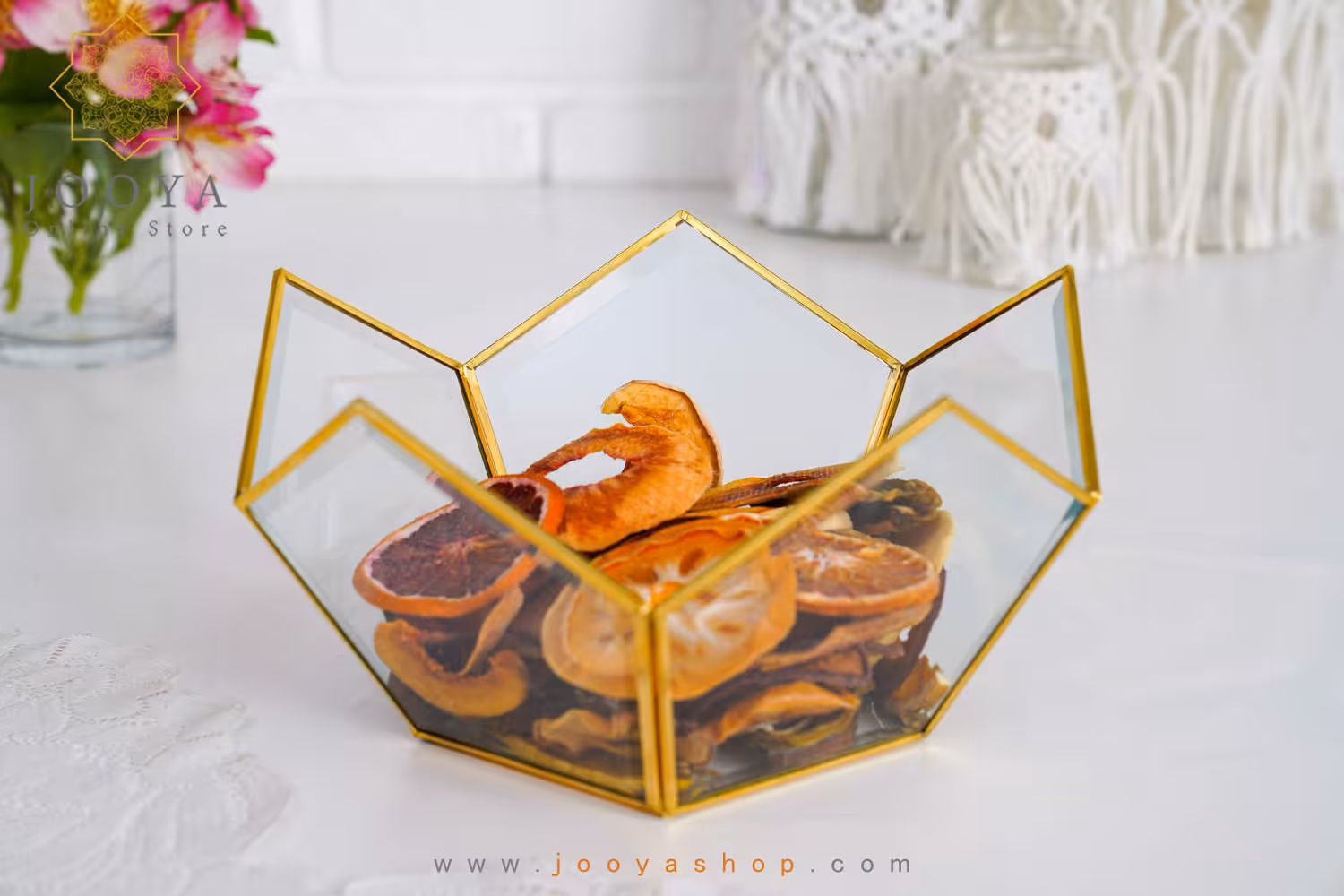 ظرف پذیرایی تراش خورده تاج