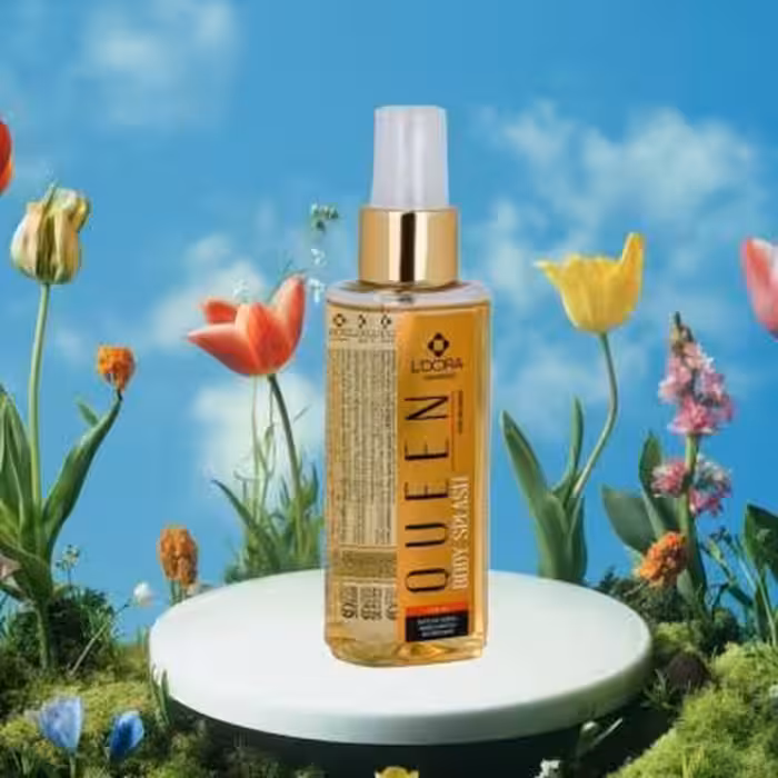 اسپری خوشبوکننده بدن زنانه مدل Queen لدورا فرگرنس 120 میلی لیتر