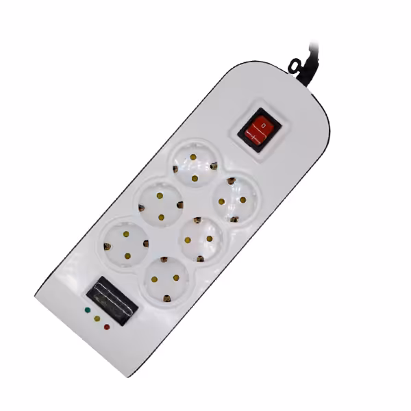 محافظ پارت شش راه ارت دار دیجیتال با کابل 3 متر کد 8795