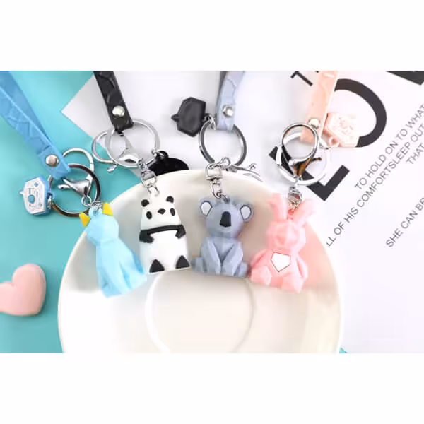 سرکلیدی فانتزی طرح اوریگامی حیوانات