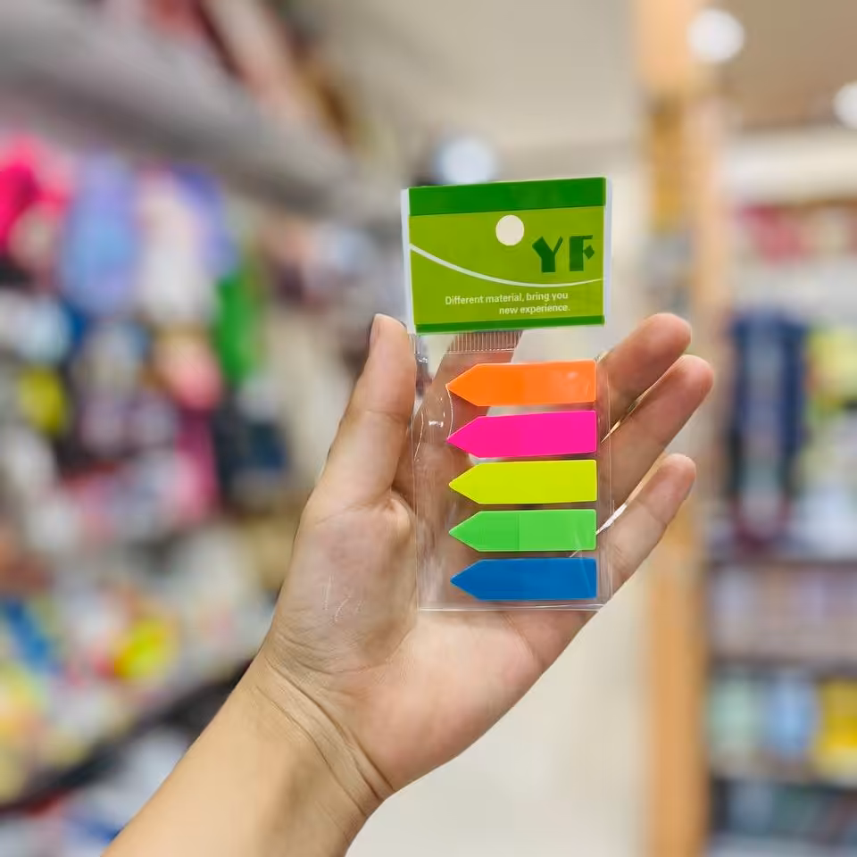پستیت جدا کننده 100 برگ در پنج رنگ مختلف 