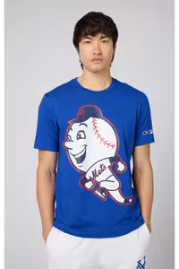 تی شرت آبی مردانه خدمه MLB اورجینال Champion