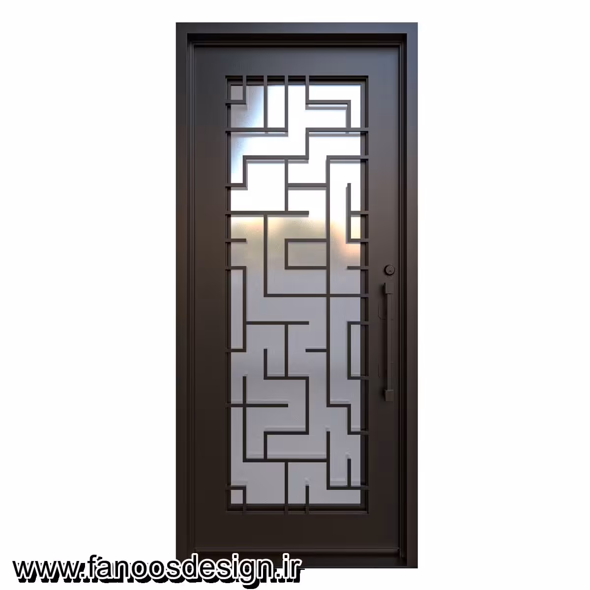 درب لابی آهنی نفررو کد 30722