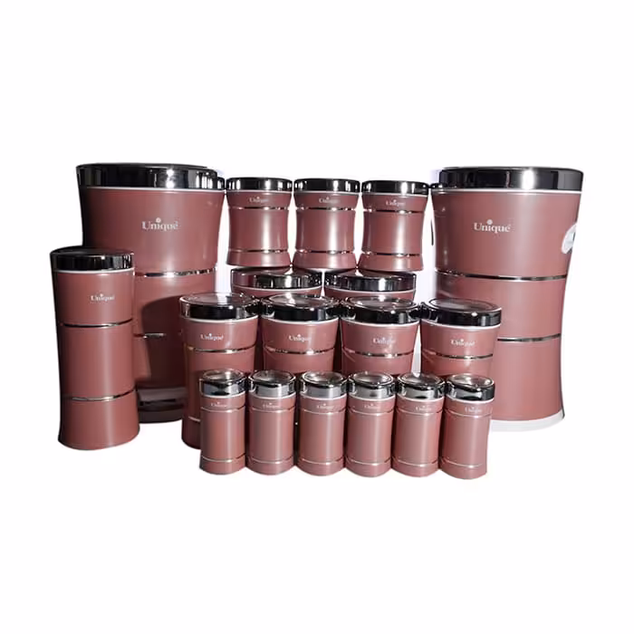 سرویس 18 پارچه کمر باریک رزگلد یونیک