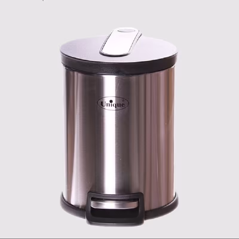 سطل زباله استیل 3 لیتری خارجی یونیک کد 4360