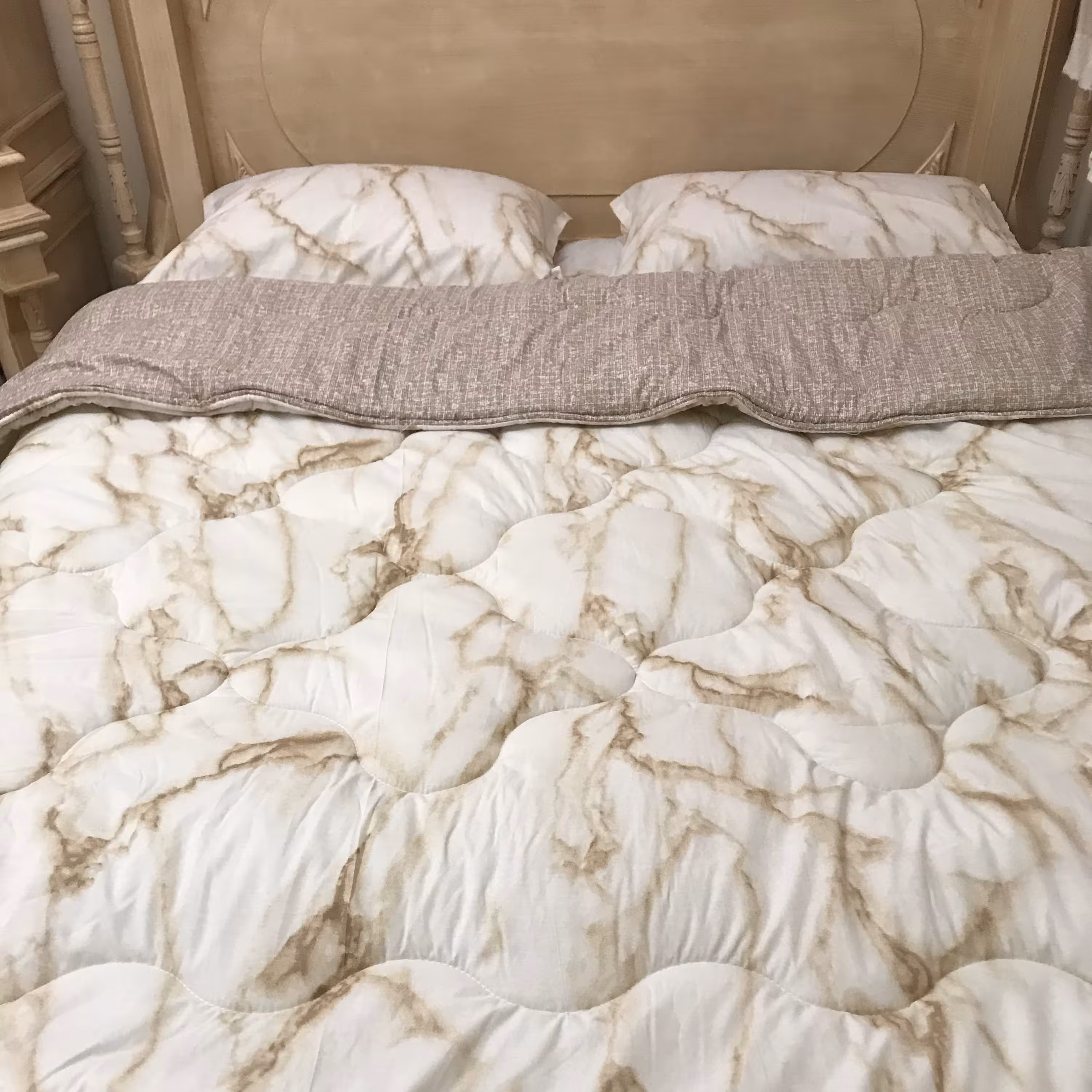 روتختی تک نفره طرح ماربل برواگالری با جنس نخ پنبه و کیفیت و دوخت درجه یک