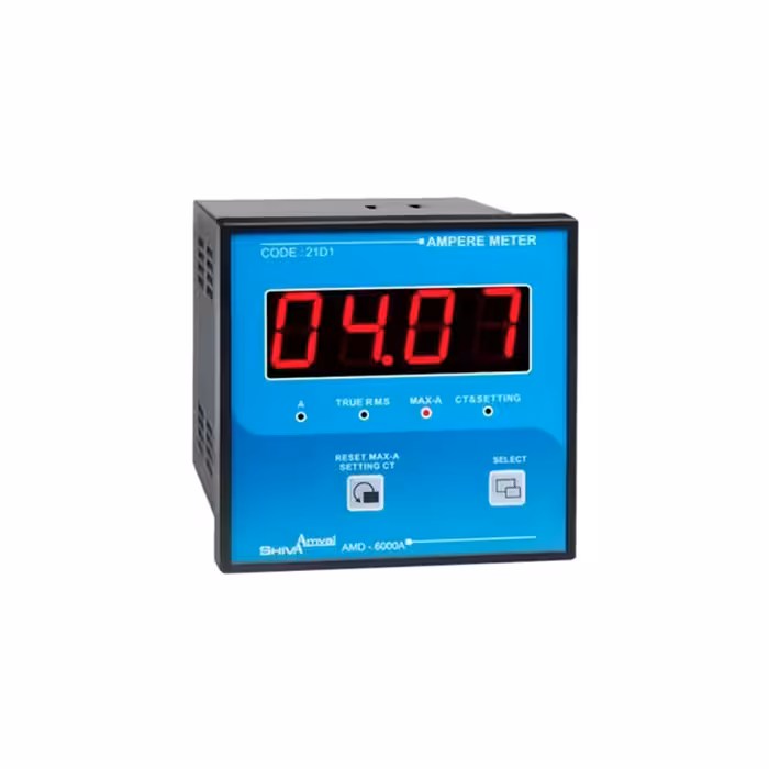 آمپر متر تکی 96 دیجیتال مدل amd-6000a شیوا امواج برق شیراز