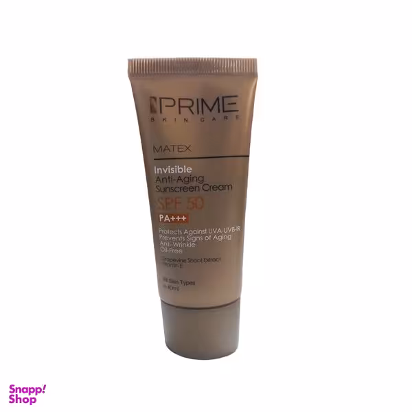 کرم ضدآفتاب و جوان کننده پریم مدل Matex SPF 50 حجم 40 میلی لیتر
