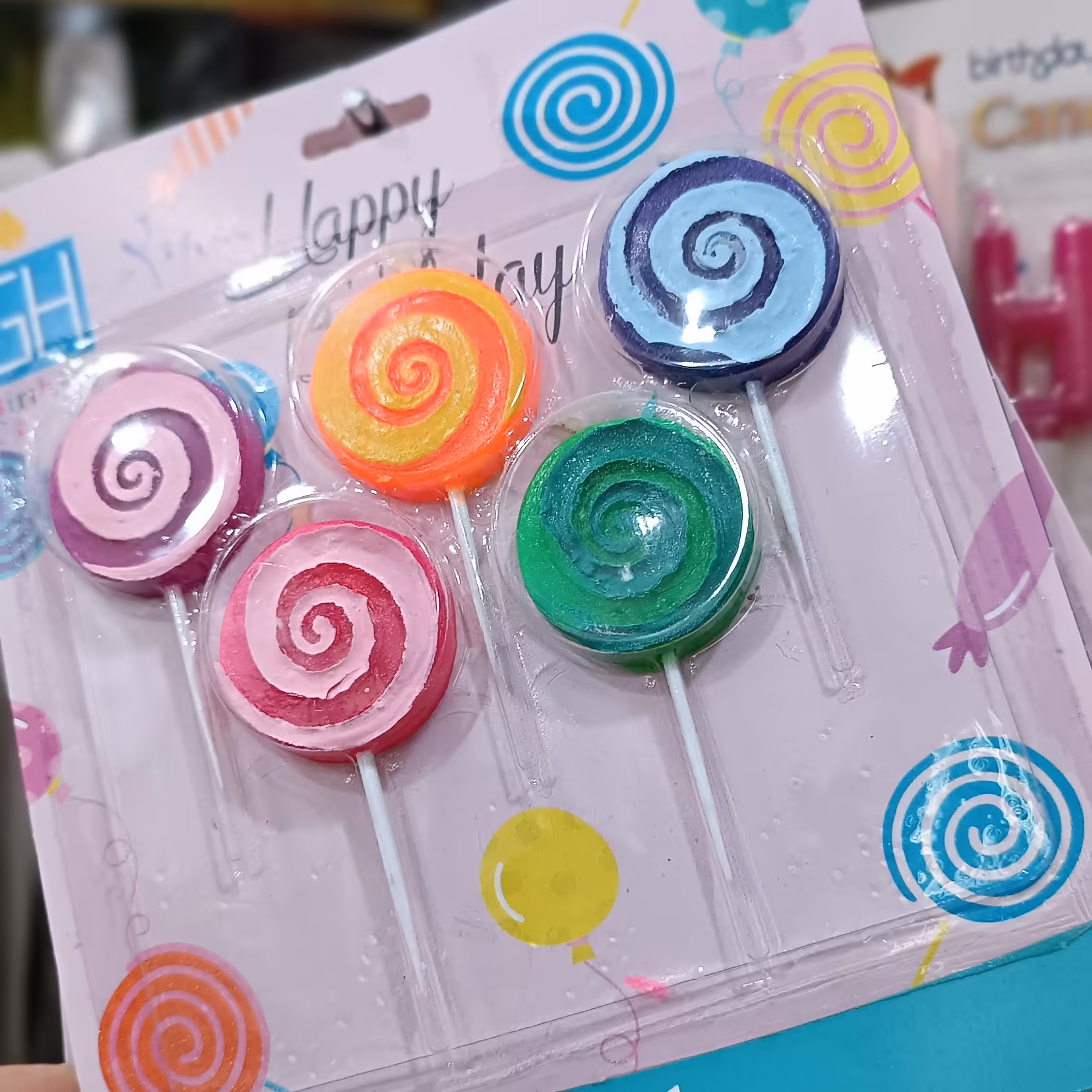 شمع طرح آبنبات