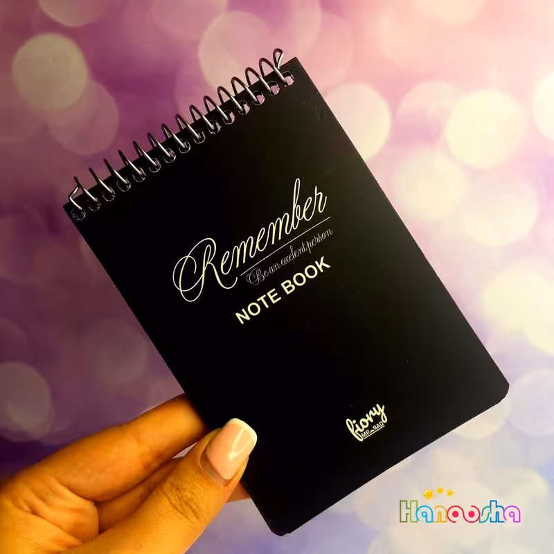 دفترچه یادداشت فانتزی با برگه مشکی | مستر راد