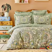 ست رو تختی 2نفره 4تکه 200×220 سبز کاراچا | فروشگاه اینترنتی ژرمن کالا