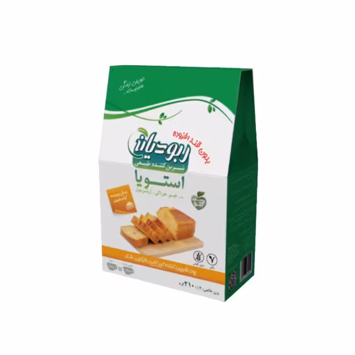 پودر شیرین کننده استویا غنی شده با فیبر  برند ربودیان (150 گرمی)