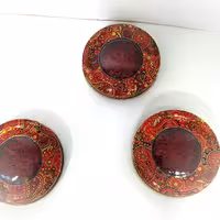 زعفران نیم مثقالی نگین سوپر خاتم فلزی