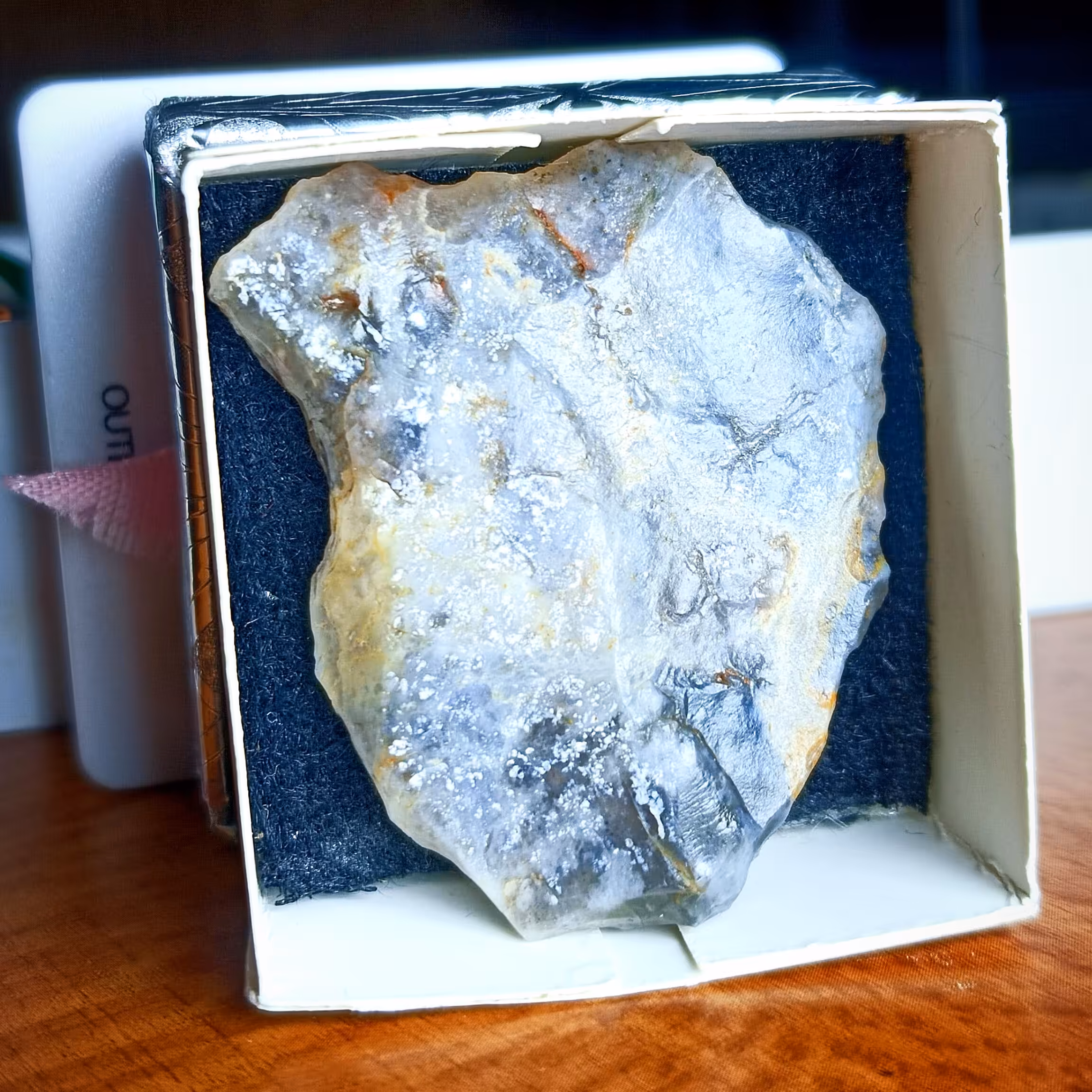 سنگ قلب عقیق کبود اصل