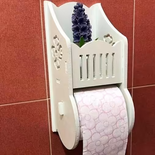 جا دستمال رول دیواری جدید شلف جا دستمال با ورقهای محکم ضد آب